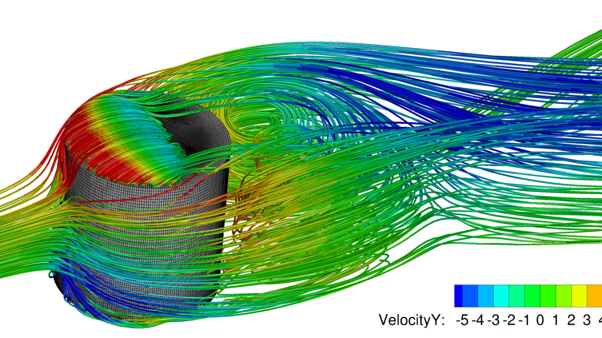 Large eddy simulation of a lambda probe embedded in a turbulent boundary layer